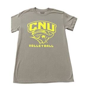 Gildan DryBlend Gray with Neon Font CNU Volleyball